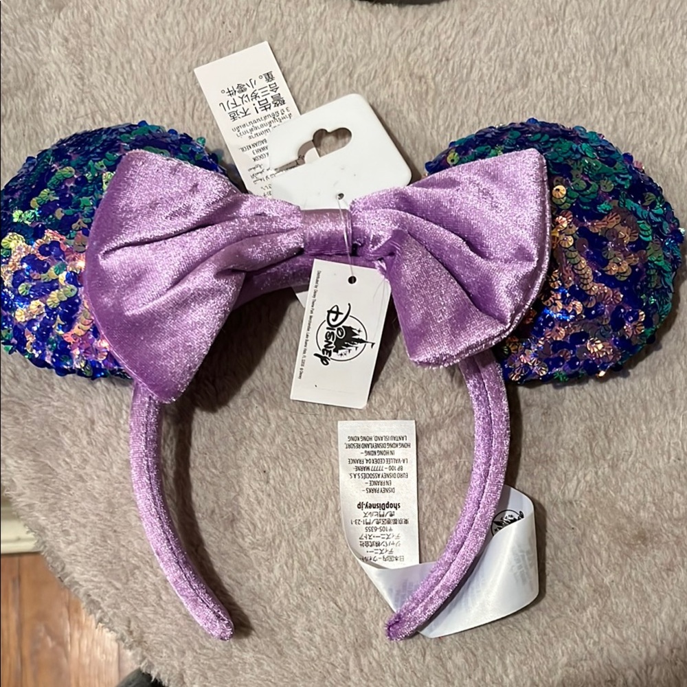Disney Purple Sequin Minnie Mouse Ears